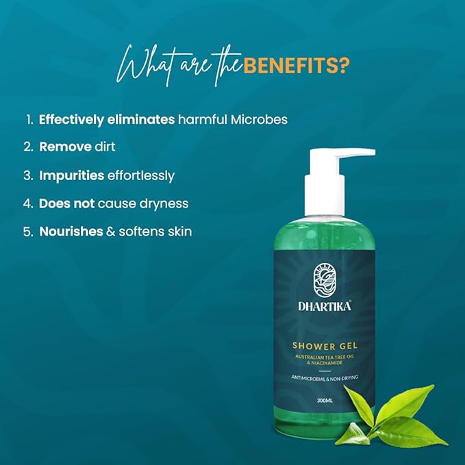 Dhartika Australian Tea Tree Oil Shower Gel - 300 Ml