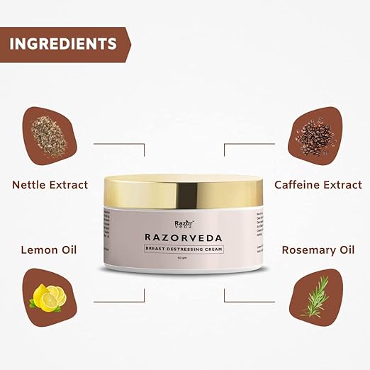 Razorveda Breast Destressing Cream for Women - 50 gms