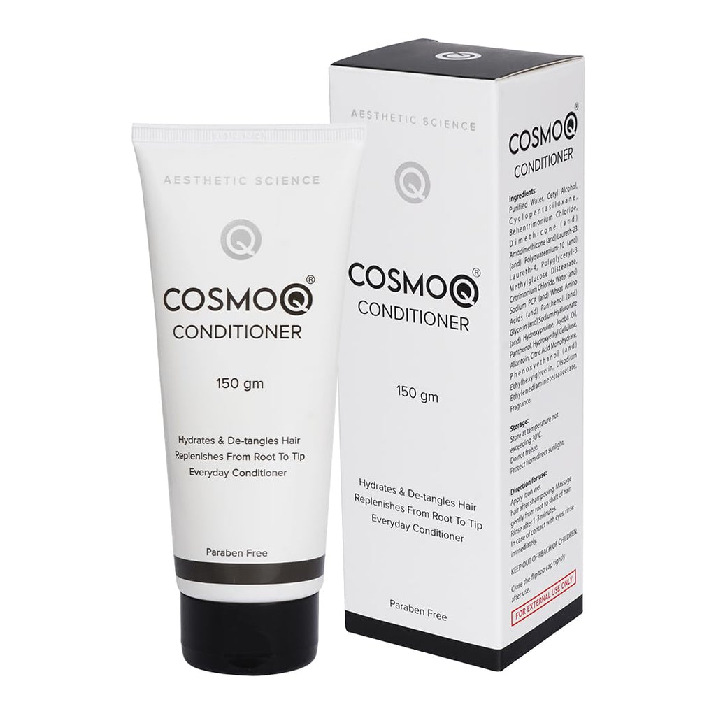 KLM Cosmoq Fresh Conditioner 150g | Hydrates & Detangles, Replenishes Hair from Root to Tip | Paraben-Free Everyday Care, 1 Count