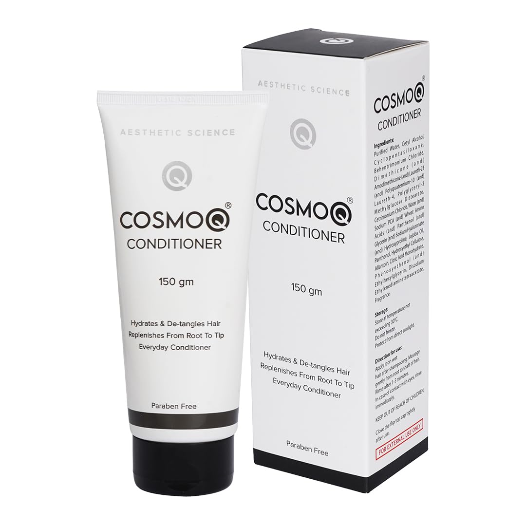 KLM Cosmoq Fresh Conditioner 150g | Hydrates & Detangles, Replenishes Hair from Root to Tip | Paraben-Free Everyday Care, 1 Count