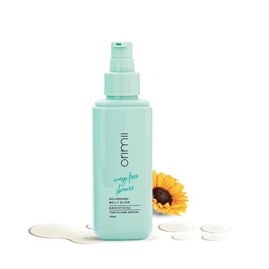 Orimii Belly Oil For Stretch Marks Removal Blended With 9 Botanical Oils - 100 ml