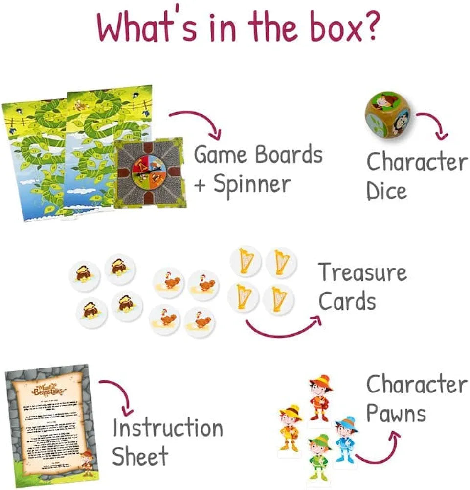 Playqid Mind Games for Kids 5+ Year Jack and The beanstalk Math Memory Board Games for Children Educational Toy