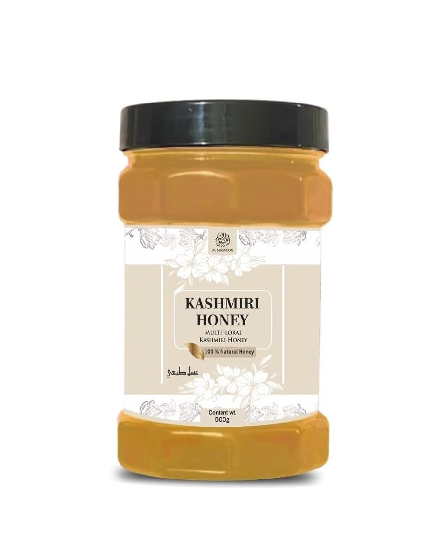 Al Masnoon Pure Kashmiri Honey Natural Multifloral Delight-  500 gms