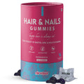 Nirvasa Hair & Nail Gummies with Biotin (60 Gummy) | Supports Healthy Hair, Strong Nails & Glowing Skin | Sugar-Free, Mixed Berry Flavor | Ideal Daily Supplement for Men & Women
