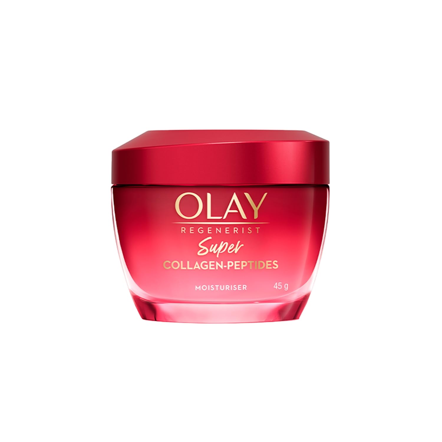 Olay Cream Regenerist Super Collagen Peptides Moisturizer For Firmer & Lifted Skin, Visibly Reduces 5 Signs Of Ageing, Luxuriously Soft Texture, All Skin Types Including Sensitive Skin, 45Gm