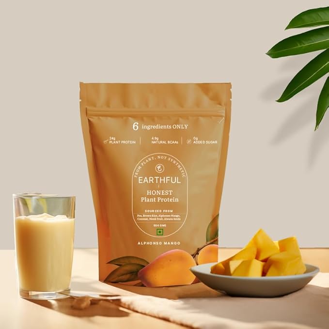 Earthful Honest Plant Protein Alphonso Mango - 504 gms