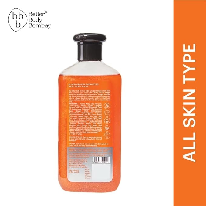 Better Body Bombay Blood Orange Energizing Daily Body Wash - 300 ml