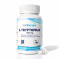 MetaCaps Pure L-Tryptophan 500mg – 90 Veg Capsules | Essential Amino Acid for Serotonin & Melatonin Support | Natural Sleep Aid & Mood Regulator | Supports Relaxation & Stress Relief | Non-GMO & Vegan