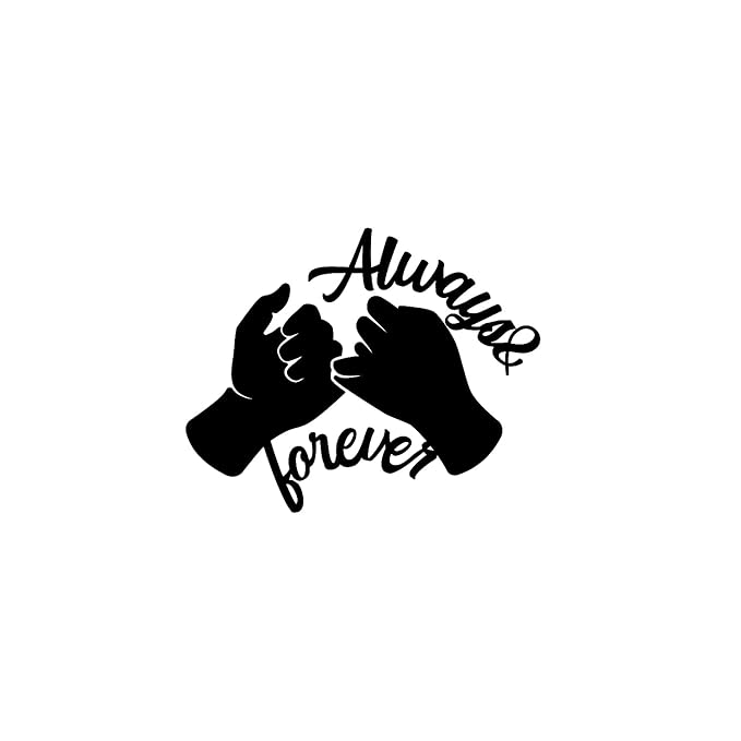 Ecraftindia Always & Forever Black Engineered Wood Cutout Wall Art Decor | Wooden Wall Decor Item