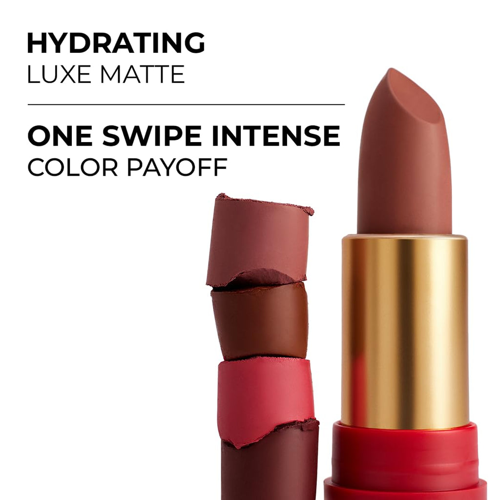 LoveChild Masaba 90s Drip Meetha (Mauve) Luxe-Matte Lipstick with Intense One-Swipe Color Payoff in High-Pigment HD CrÃ¨me Matte Formula, 4gm