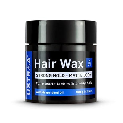 Ustraa Grap Seed Oil Strong Hold Hair Wax Matte Look - 100 gms