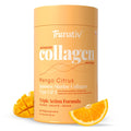 Trunativ Collagen Supplements | Advanced Japanese Marine Collagen Powder for Women & Men | Type 1 and 3 Hydrolyzed Peptides | Supplement with Hyaluronic Acid | Supports Skin Glow, Hair Growth, and Nail Strength | Mango Citrus (200g)