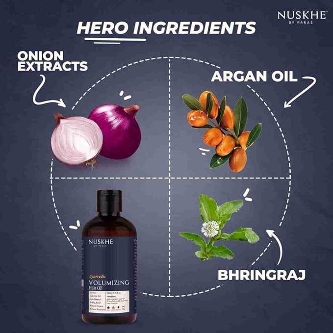 Nuskhe By Paras Ayurvedic Volumizing Hair Oil - 200 ml
