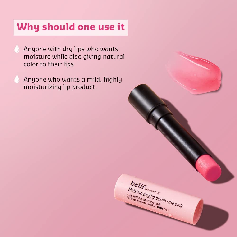 belif | Moisturizing lip bomb |pink| 3gm