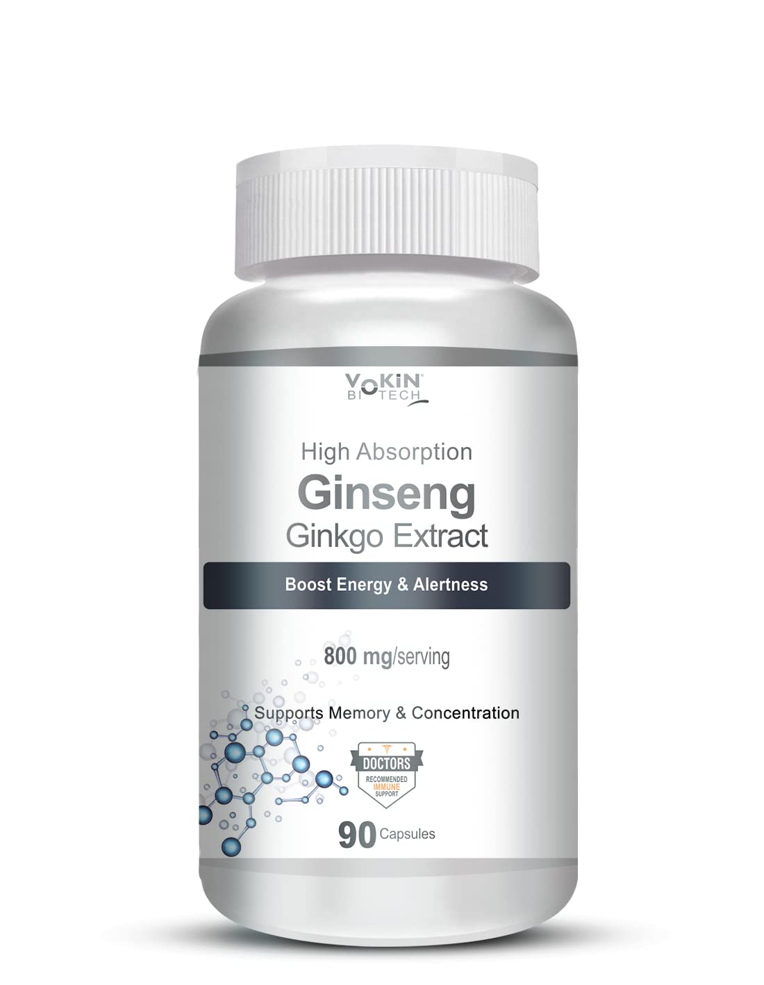 Vokin Biotech Ginseng Ginkgo Extract Capsules