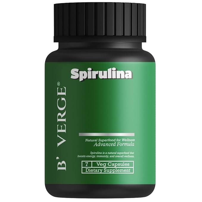 B'verge Spirulina Supplement - 7 Veg Caps