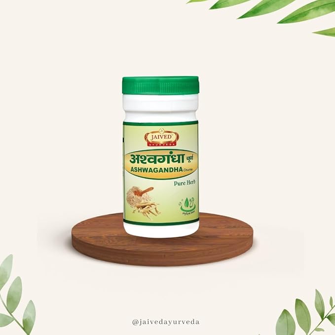 Jaived Ayurveda Ashwagandha Churna | Boosts Immunity, Relieves Stress | 100 Gms | Pack of 3