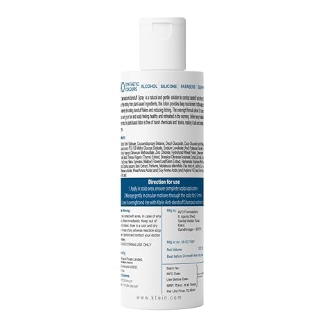 Ktein Natural Plant Based Anti Dandruff Shampoo - 100 ml