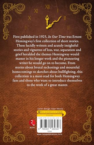 In Our Time by Hemingway, Ernest