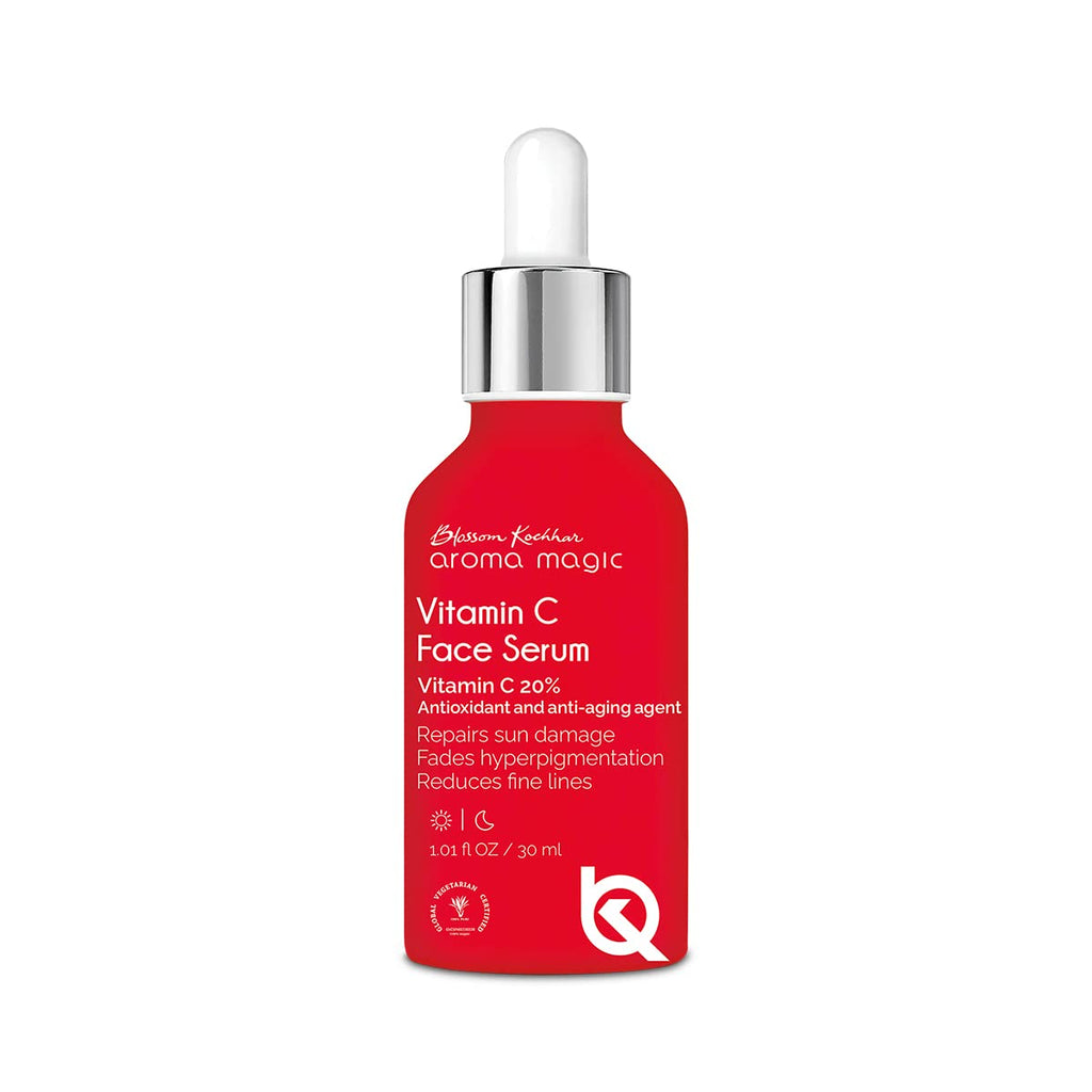 Aroma Magic 20% Vitamin C Face Serum | Anti-aging Agent, Orange Extract for Dark Spots, Pigmentation & Glowing Face - 30 ml | Pack of 1