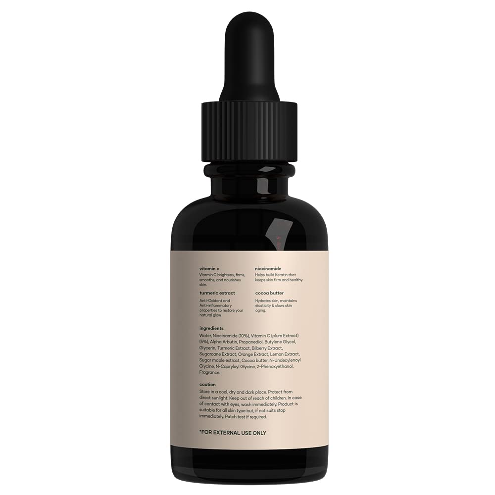 Mars by GHC Skin Care Duo: Foaming Face Wash (120ml) & 5% Vitamin C Face Serum with Niacinamide (30ml) - Infused with Pure Ethyl Ascorbic Acid for Hyperpigmentation & Dull Skin