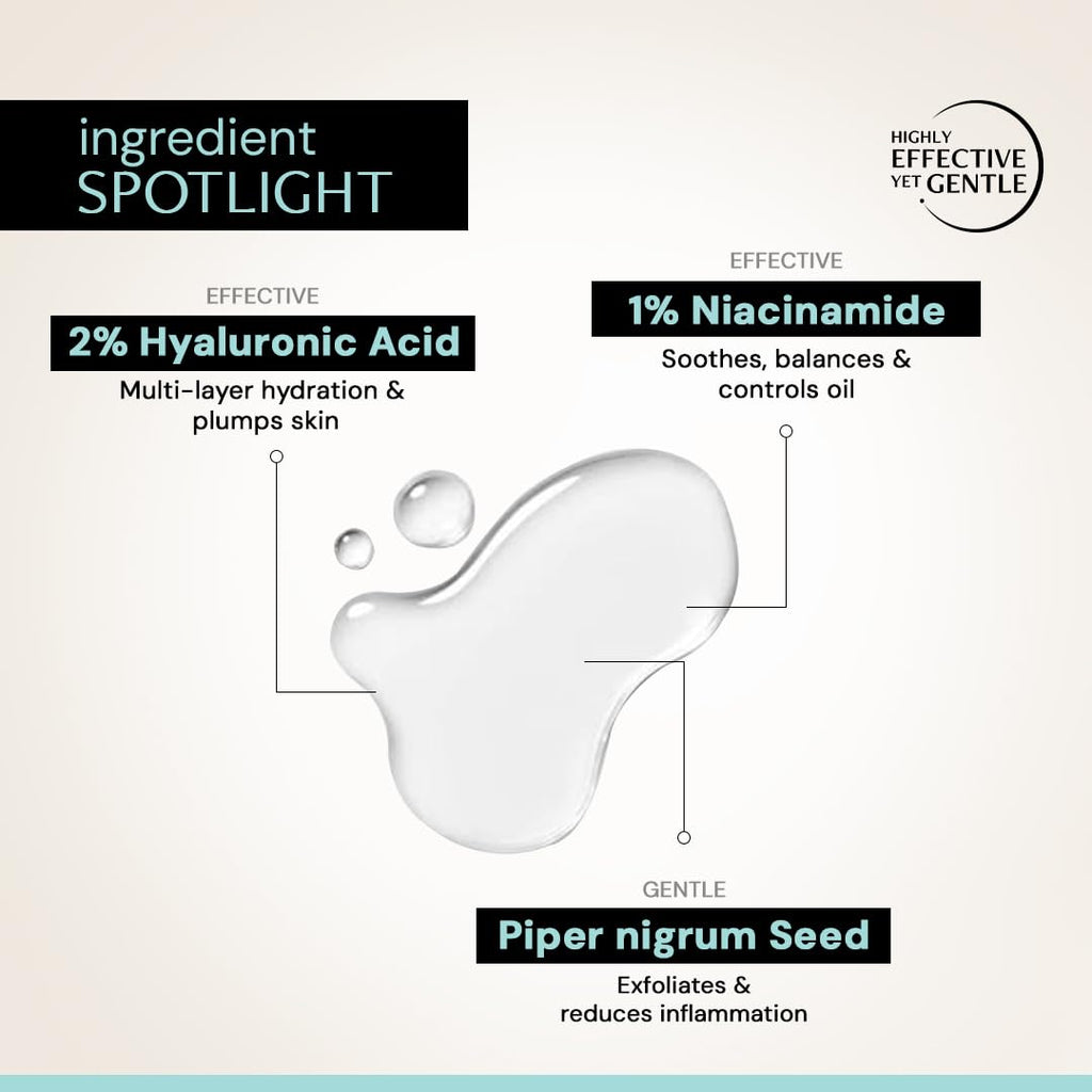 Deconstruct Hydrating Face Serum - 2% Hyaluronic Acid + 1% Niacinamide | Provides Intense Hydration | Face Serum For Oil-Free Moisturisation, Plump & Soft Skin | Beginner Friendly | 30ml