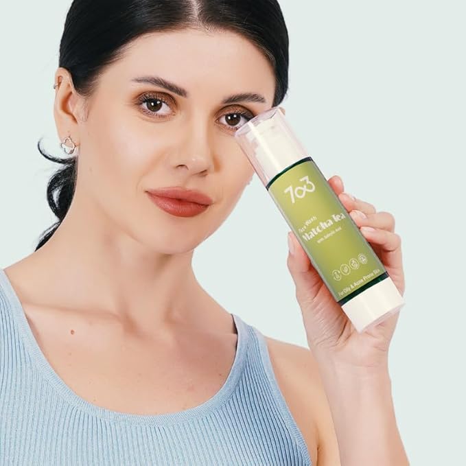 7o3 Face Wash With Matcha Tea & Green Tea – Hydrating Cream Cleanser for Radiant, Refreshed Skin - 100 Ml