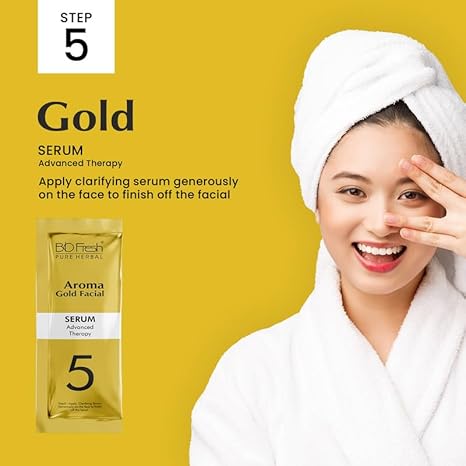 Biofresh Herbals Aroma Gold Facial Kit 5 Steps - 46 gms Each (Pack of 2)