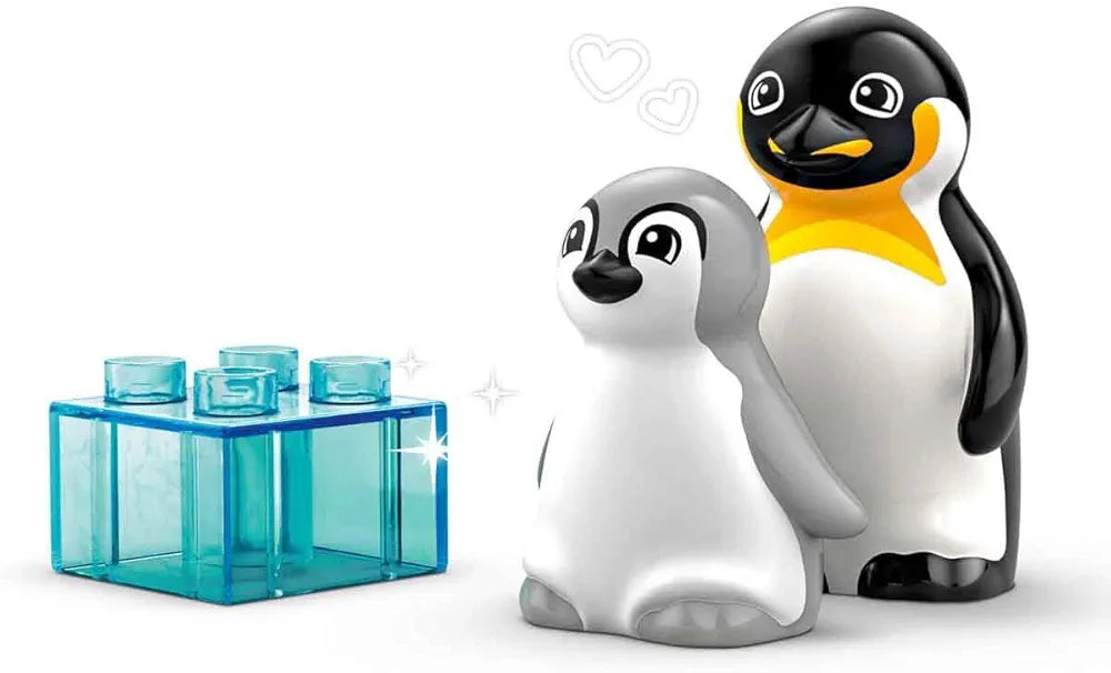 Lego Duplo Town Wild Animal Families: Penguins & Lions Imagination Toy 10442 Building Blocks Toys for 2+ Gift for Boys and Girls
