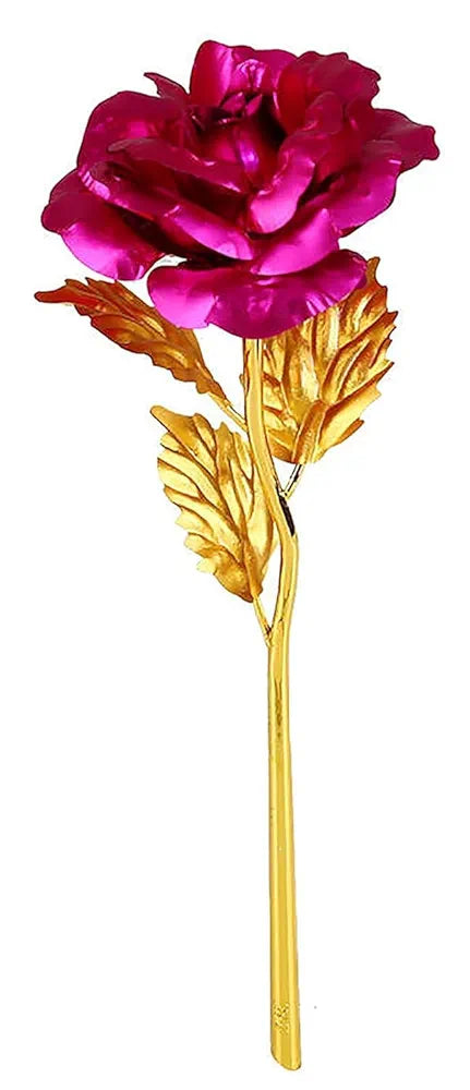 Forever Love Pink Rose Artificial Flower Velvet Box Pink