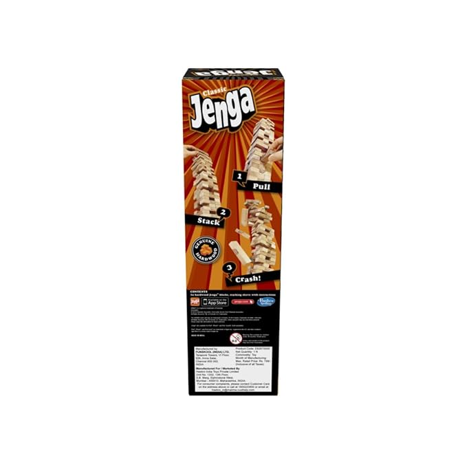 Hasbro Gaming Original Jenga Stacking Tower Game