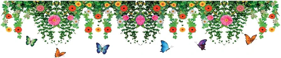Rangoli Pvc New Modern Art Grass Decoration Large Wall Reusable Self-Adhesive Sticker Size-50Cm*70Cm
