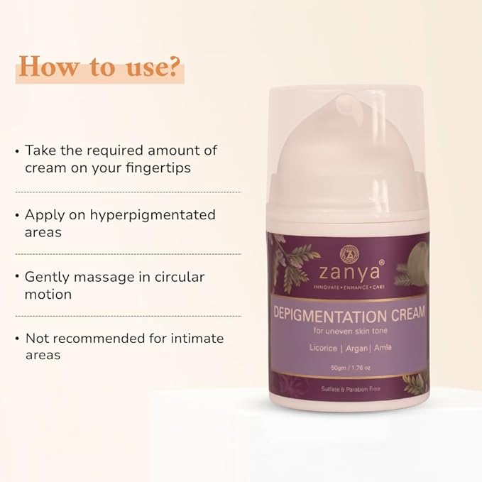 Zanya Depigmentation Body Cream - 50 Gms