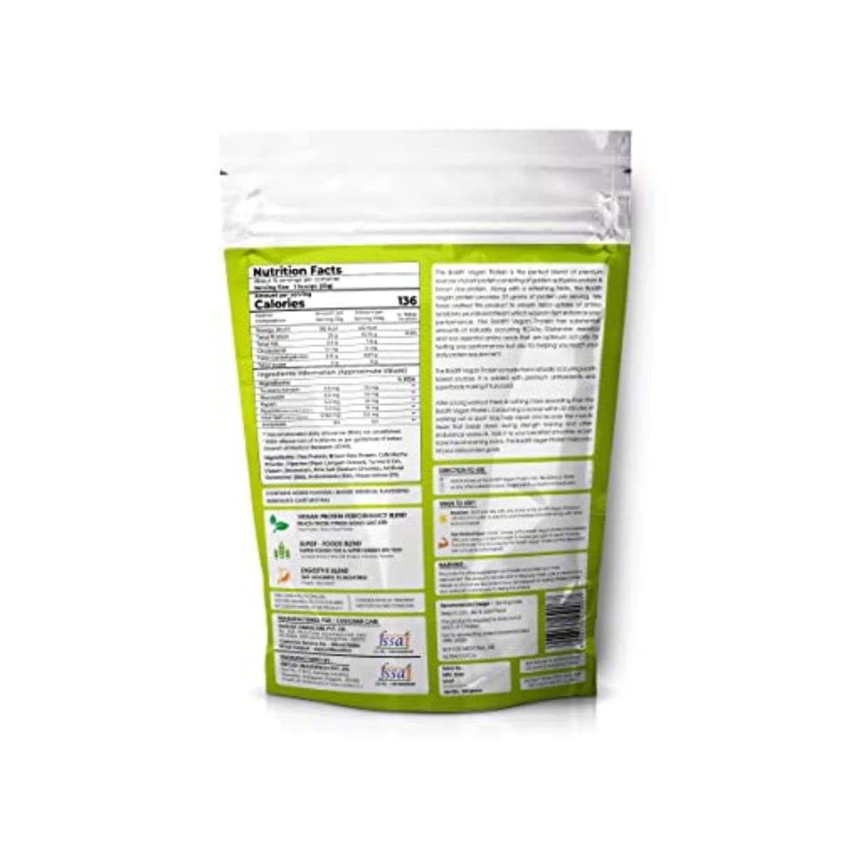 Boldfit Plant Based Protein Powder For Men & Women - Vegan Plant Protein Powder For Men & Women - Supports Metabolism, Immunity & Antioxidant - Cafe Mocha 500Gm