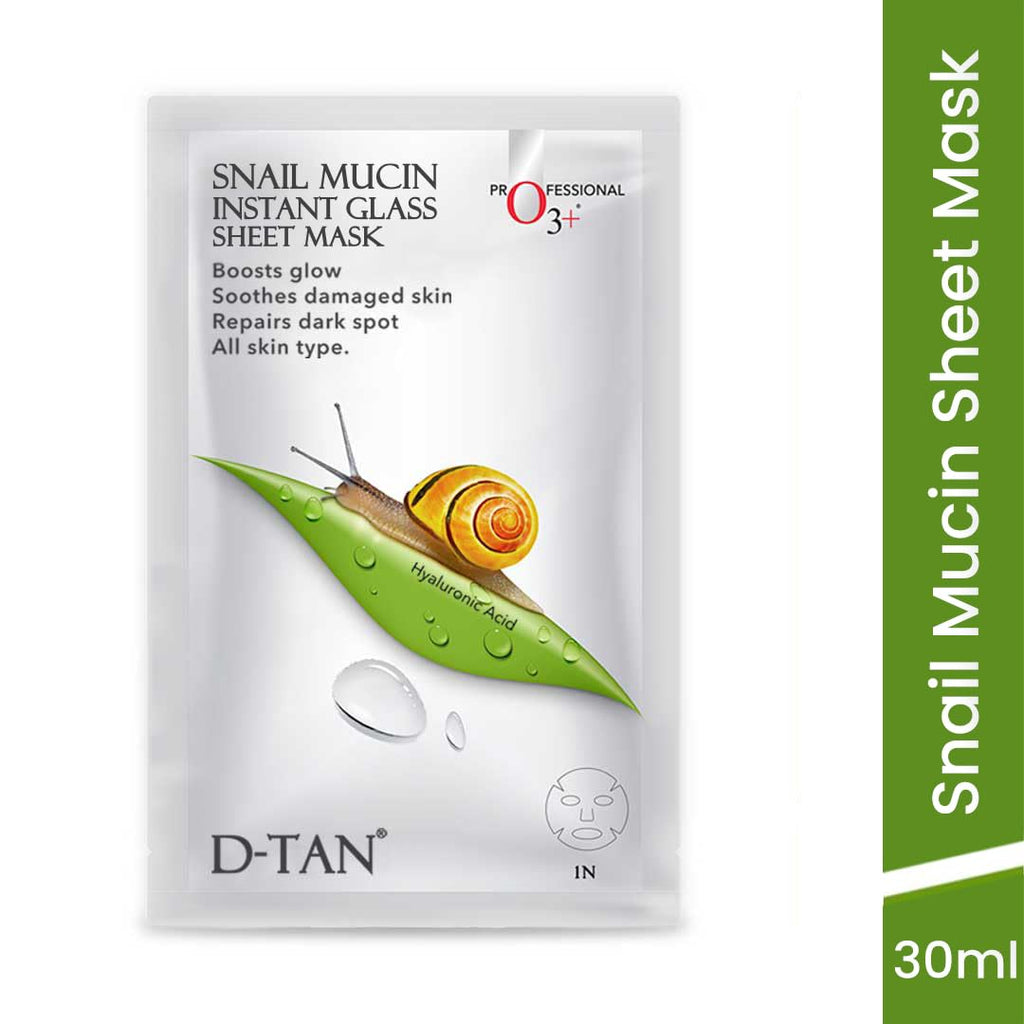 O3+ Snail Mucin Instant Glass Sheet Mask 30 ml