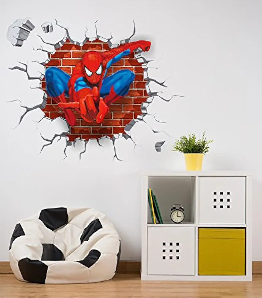 Decals Design Spiderman Super Hero Cartoon Wall Sticker