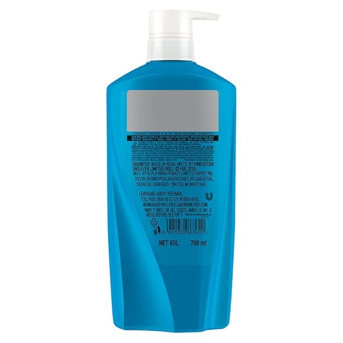 Sunsilk Coconut Water and Aloe Vera Volume Shampoo - 700 ml
