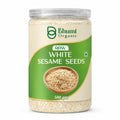 Bhumi Organic Raw White Sesame Seeds 500gm | 100% Clean and Natural White Til, Safed Til Seeds for Eating, Non-GMO, Antioxidant Rich