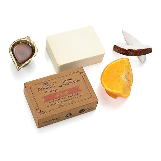 Ancient Living Luxury Orange Handmade Soap - 100 gms Each (Pack of 2)