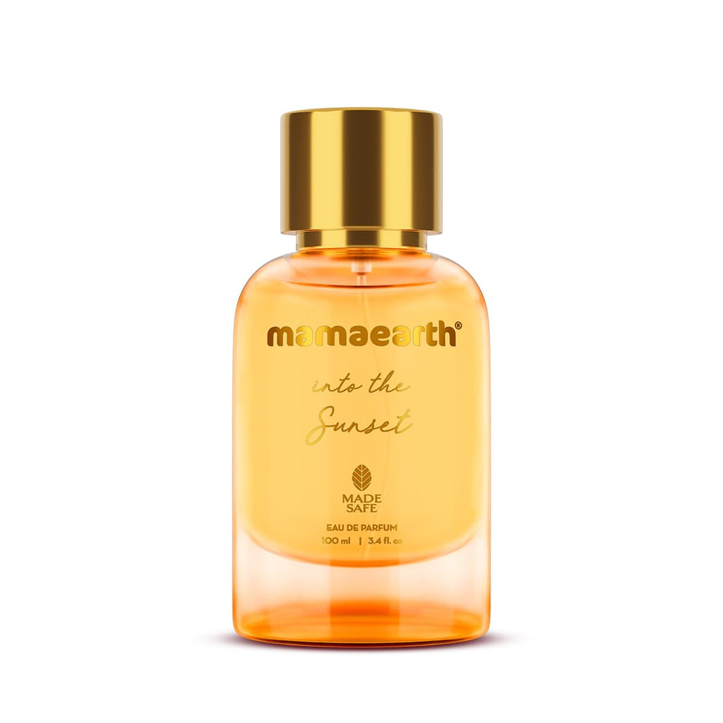 Mamaearth Into the Sunset Liquid Eau De Parfum For Women, 100ml Safe Approved, Premium Long-Lasting, Blend Of Exotic Ingredients Wwith Grapefruit,Tangerine & Peony Notes, Fresh Fruity