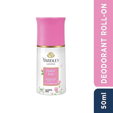 Yardley London English Rose Anti-Perspirant Deodorant Roll-On Body - 50 ml