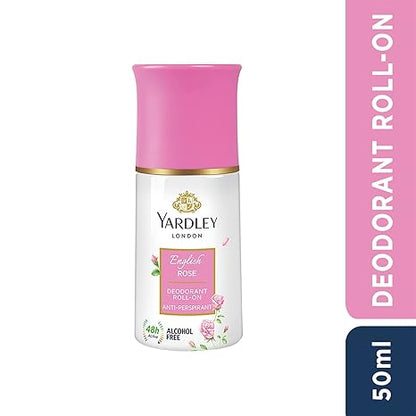 Yardley London English Rose Anti-Perspirant Deodorant Roll-On Body - 50 ml