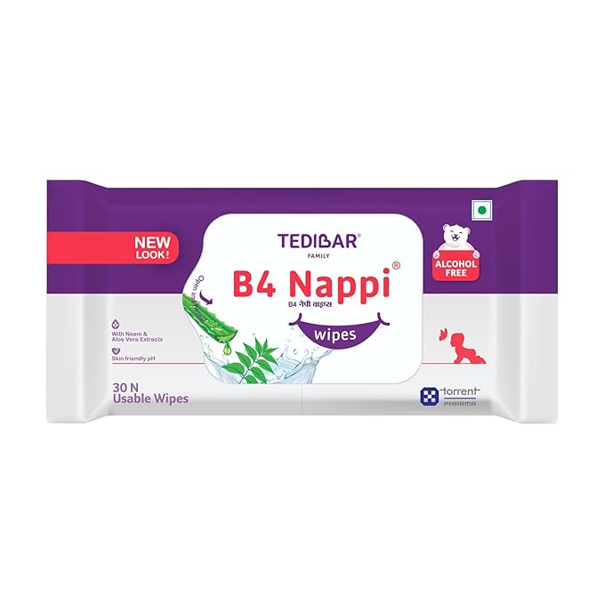 Torrent Pharma B4 Nappi Wipes - 80 Pieces
