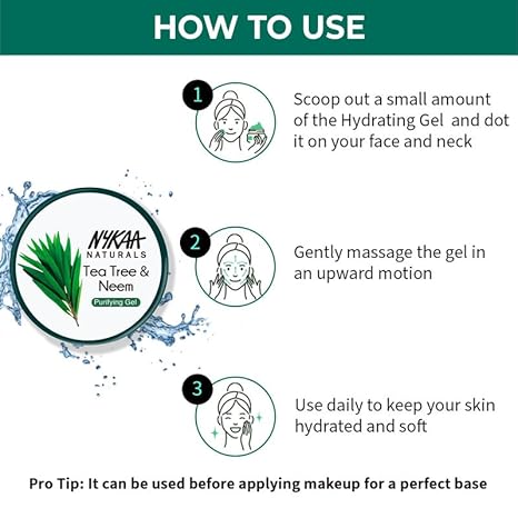 Nykaa Naturals Tea Tree & Neem Purifying & Hydrating Gel - 100 gms