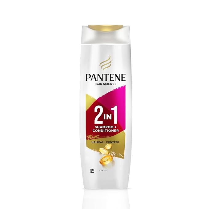 Pantene Advanced Hairfall Solution 2in1 Hairfall Control Shampoo + Conditioner Pink - 180 ml