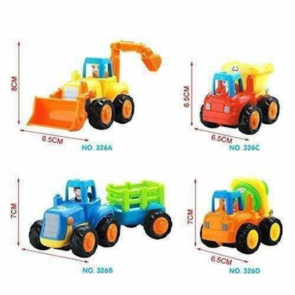 Multi Color - Unbreakable Automobile Car Toys for Kids Set of 4