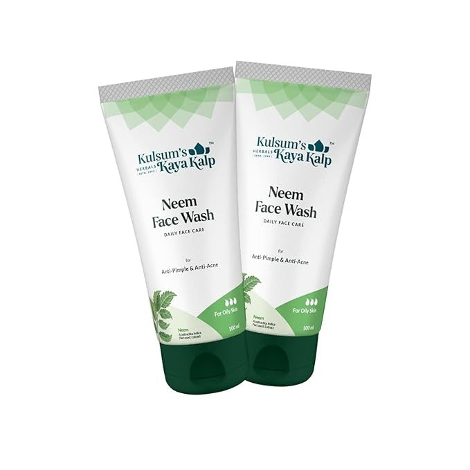Kulsum's Kaya Kalp Herbals Neem Face Wash - 100 ml (Pack of 2)