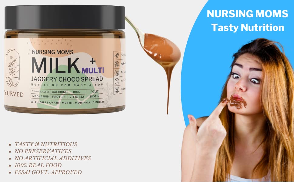Iyurved Nursing Moms Milk Plus Multi Jaggery Chocolate Spread - 500 gms