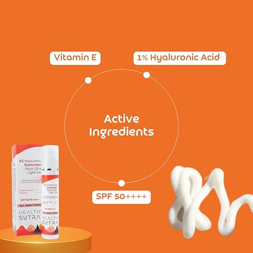 Health Sutra Hyaluronic Aqua Ultra Light Gel Sunscreen - 50 gms