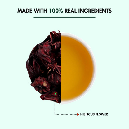 Tea Treasure Hibiscus Green Tea Powder
